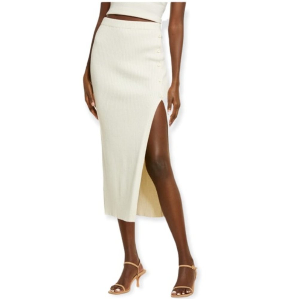 NWT Open Edit Slit Sweater Skirt